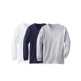 thumbnail image 1 of Essential Basic Kids Regular Fit Youth Long Sleeves Tshirt-Wht,Navy,HthGryXL, 1 of 4