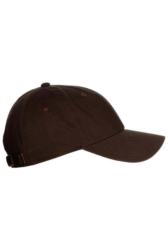 Plain Dad Hat 100% Cotton Unstructured Hat Unisex Adjustable Strap - Dark Brown