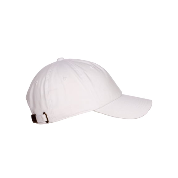 Essential Basic Plain Dad Hat 100% Cotton Unstructured Hat Unisex Adjustable Strap - White