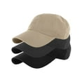 thumbnail image 1 of Essential Basic Plain Dad Hat 100% Cotton Unstructured Hat Unisex Strap Cap - Black Charcoal Khaki, 1 of 1