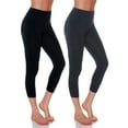 thumbnail image 1 of Essential Basic Women Active Athletic Capri Calf Seamless Legging, Junior - Plus Sizes, 1 of 1