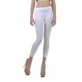thumbnail image 1 of Soho Apparel Girls Seamless Lady Capri Legging Sg-27-White Nylon Spandex, 1 of 3
