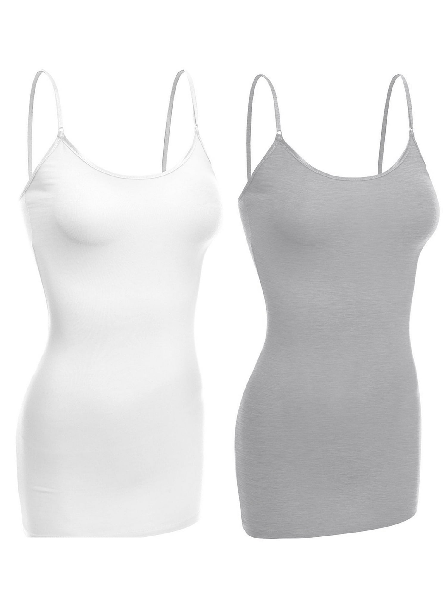 2Pk-White Heather Gray