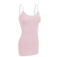 thumbnail image 1 of Essential Basic Women Basic Built In Bra Spaghetti Strap Cami Top Tank - Light Pink, S, 1 of 4