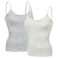 thumbnail image 1 of Essential Basic Women Layering Basic Short Camisole Cami Adjustable Strap Tank Top - Junior Sizing, 1 of 4