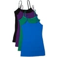 thumbnail image 1 of Essential Basic Women Value Pack Deal Cami Tanks Adjustable Spagetti Strap Many Colors - Small to 3XL, 1 of 5