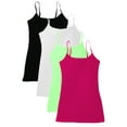 thumbnail image 1 of Essential Basic Women Value Pack Deal Cami Tanks Adjustable Spagetti Strap Many Colors - Small to 3XL, 1 of 5