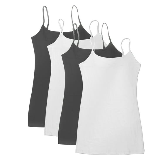 Essential Basic Women Value Pack Deal Cami Tanks Adjustable Spagetti Strap Many Colors - Small to 3XL