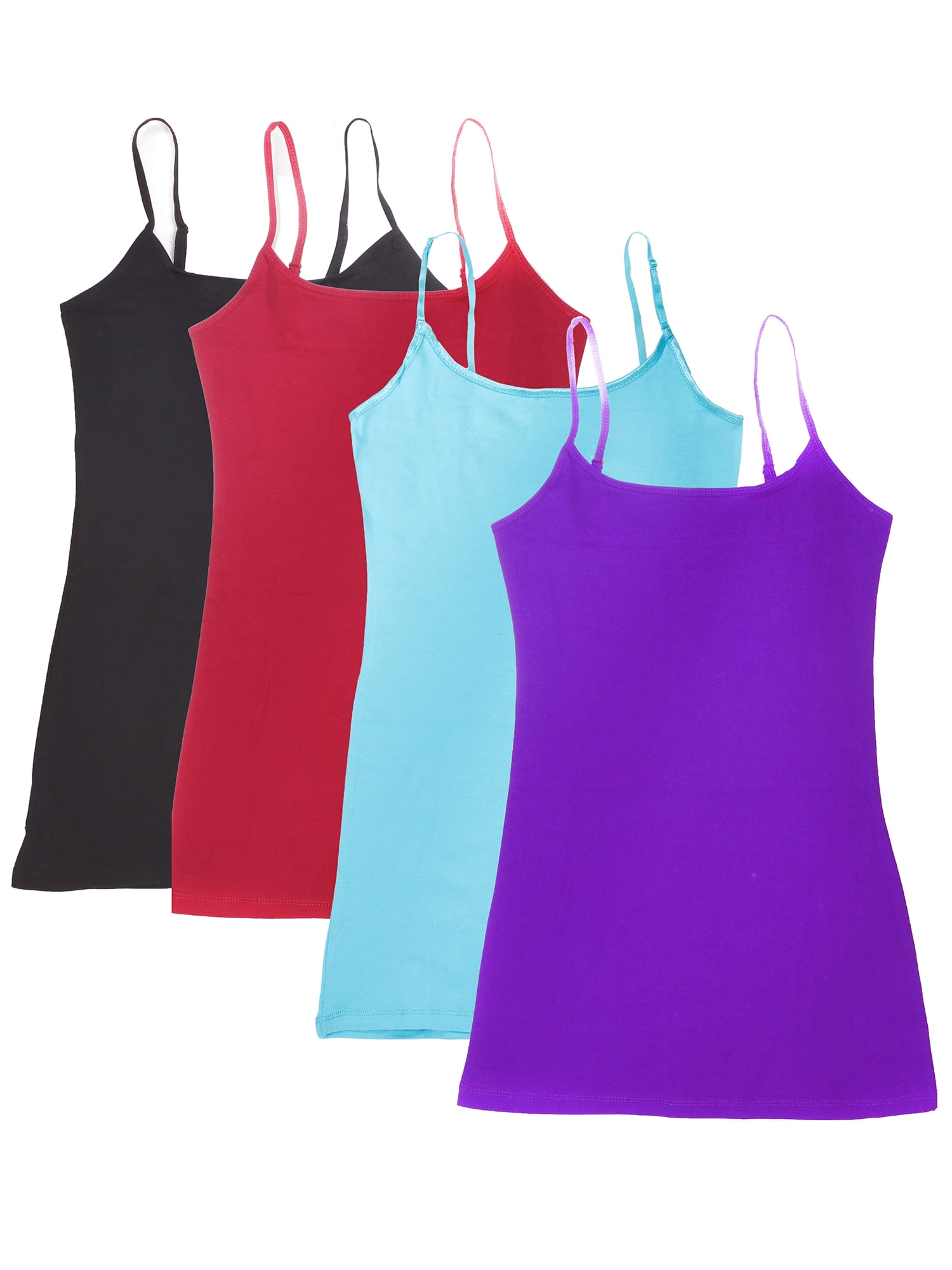 Essential Basic Women Value Pack Deal Cami Tanks Adjustable Spagetti