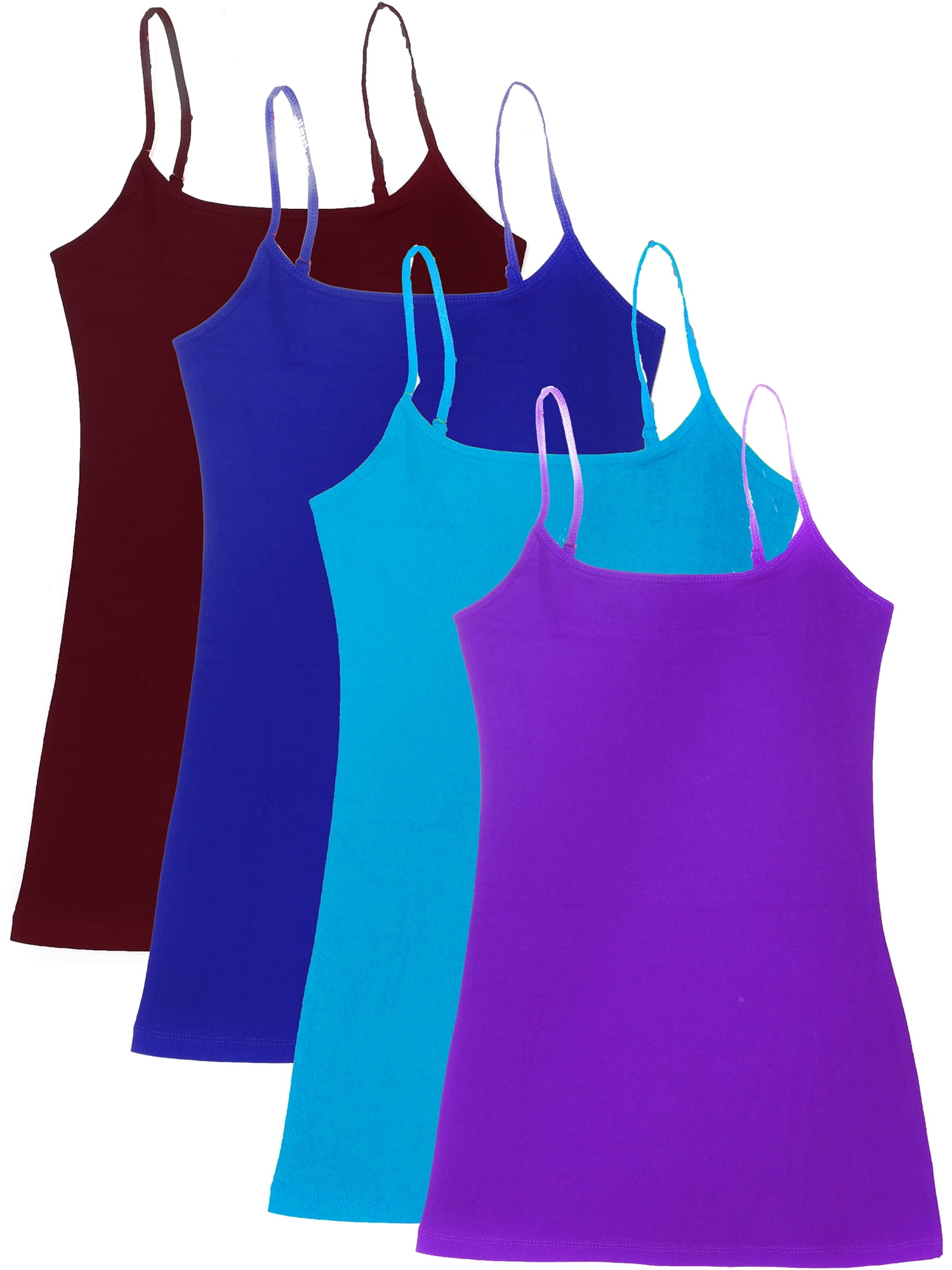 Essential Basic Women Value Pack Deal Cami Tanks Adjustable Spagetti