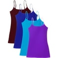 thumbnail image 1 of Essential Basic Women Value Pack Deal Cami Tanks Adjustable Spagetti Strap Many Colors - Small to 3XL, 1 of 5