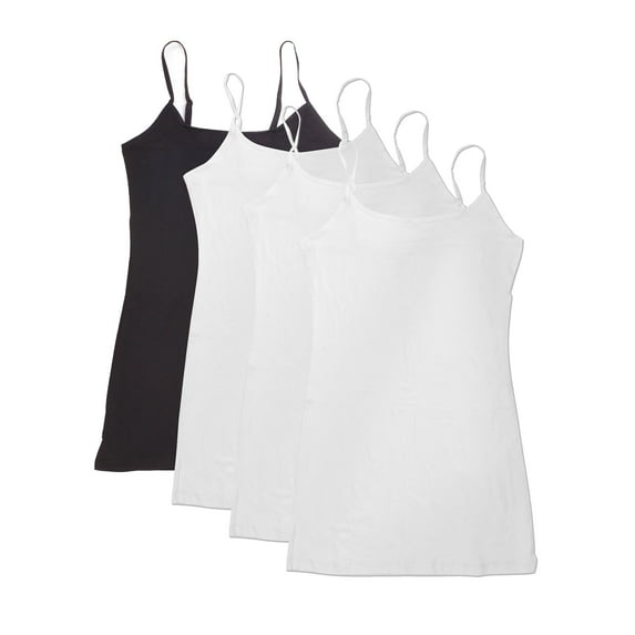 Essential Basic Women Value Pack Deal Cami Tanks Adjustable Spagetti Strap Many Colors - Small to 3XL