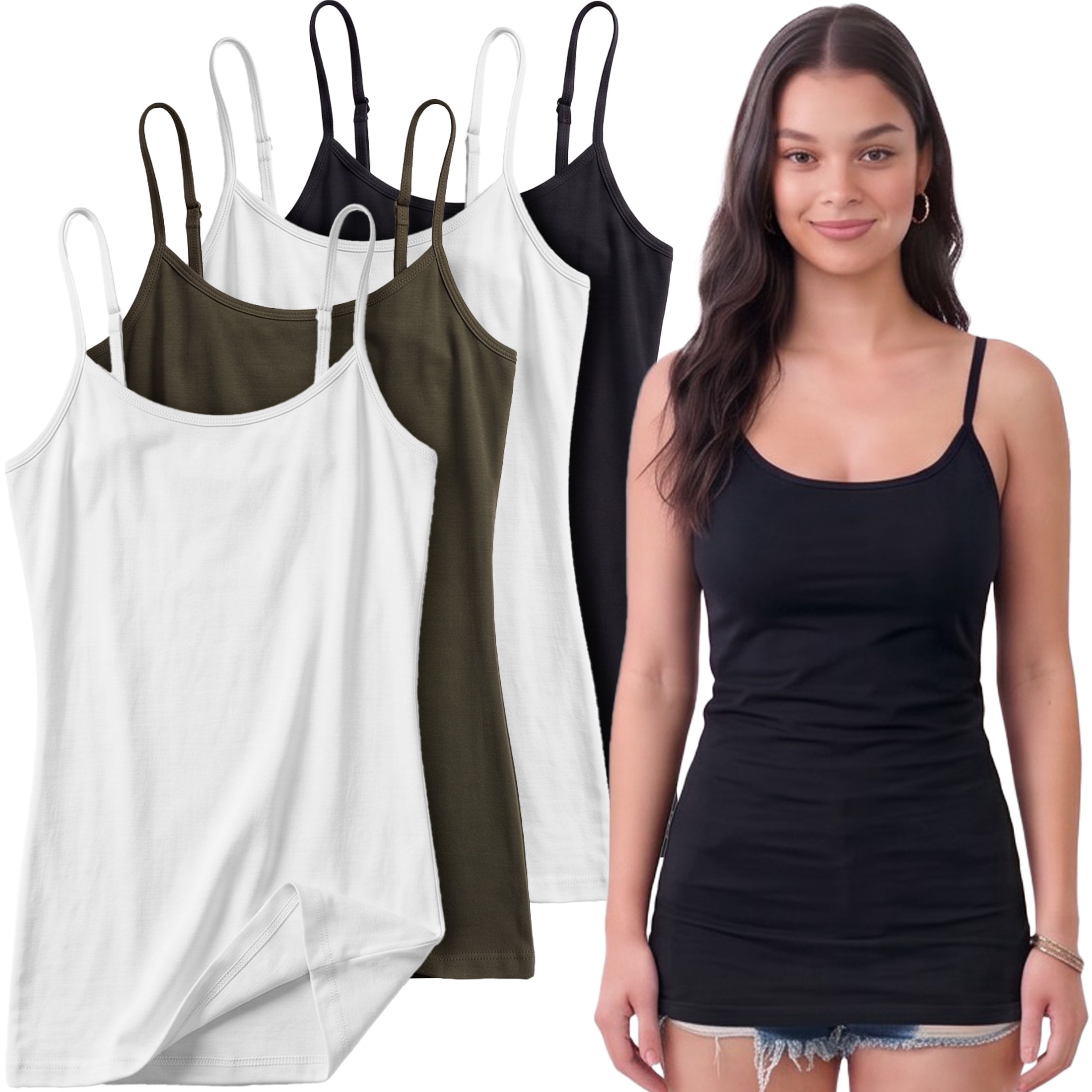White, White, Black, Olive
