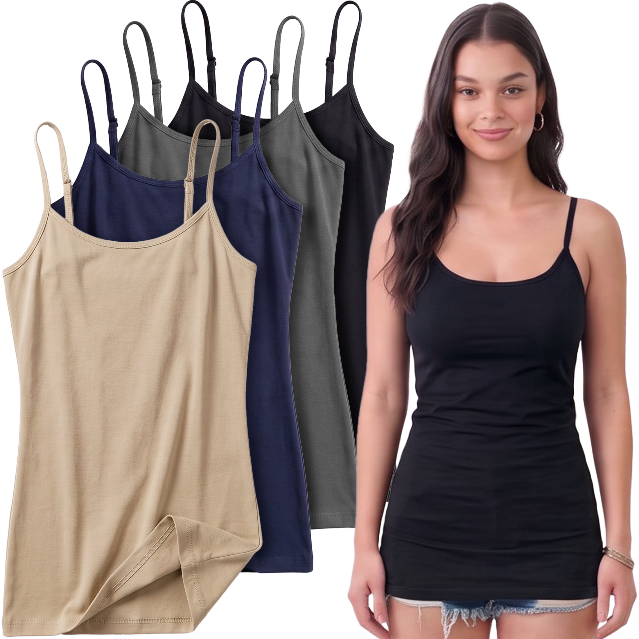 Khaki, Navy, Charcoal, Black