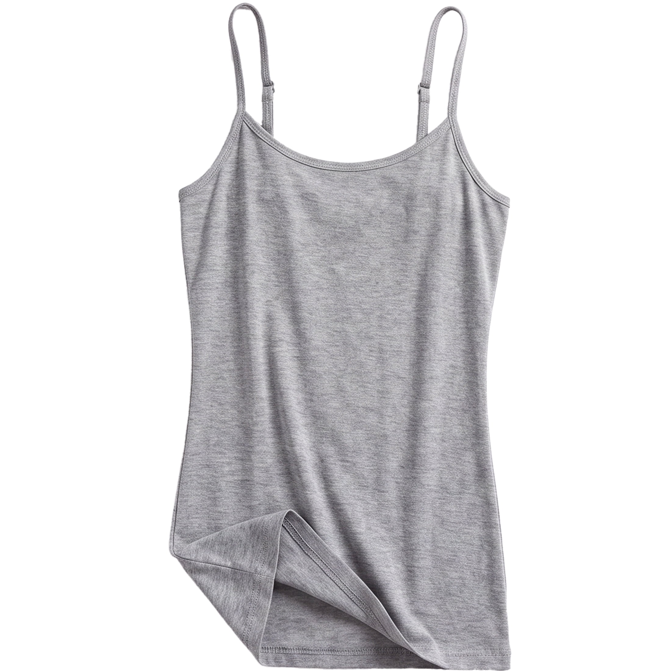 Essential Basic Women's Long Torso Camisole Layering Tank, Color ...