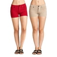 thumbnail image 1 of Essential Basic Women's Summer Casual Stretchy Shorts - Junior Sizing, 1 of 7