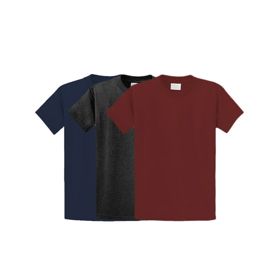 Essential Basic Youth Short Sleeves Cotton Tshirt (7 - 16 Yrs Old)- Pack Deal