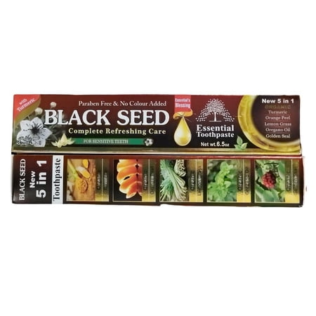 Essential Black Seed Toothpaste Organic Vegan 6.5oz (Pack of 12)