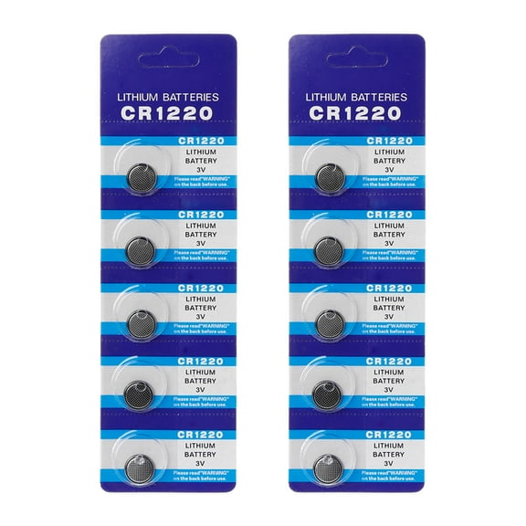 Essential CR1220 Batteries Versatile Button Cells Power Source High Capacity Coin Cells 5pc/10pc