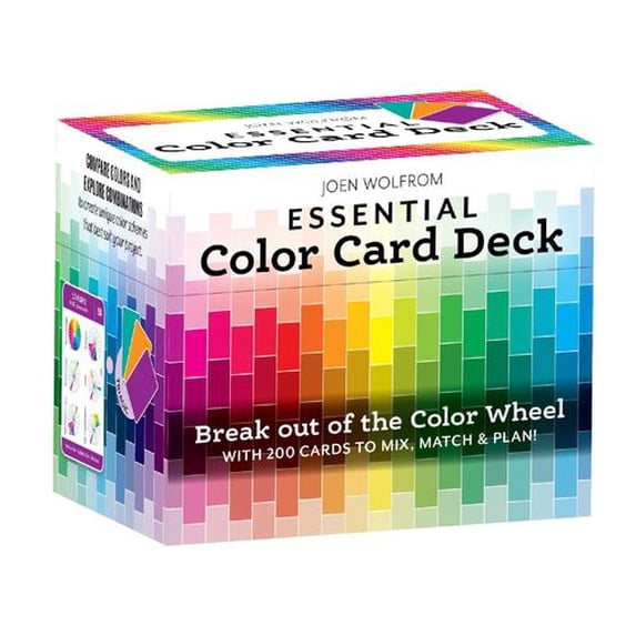 Essential Color Card Deck: Break out of the Color Wheel with 200 Cards to Mix, Match Plan! Includes Hues, Tints, Tones, Shades Values