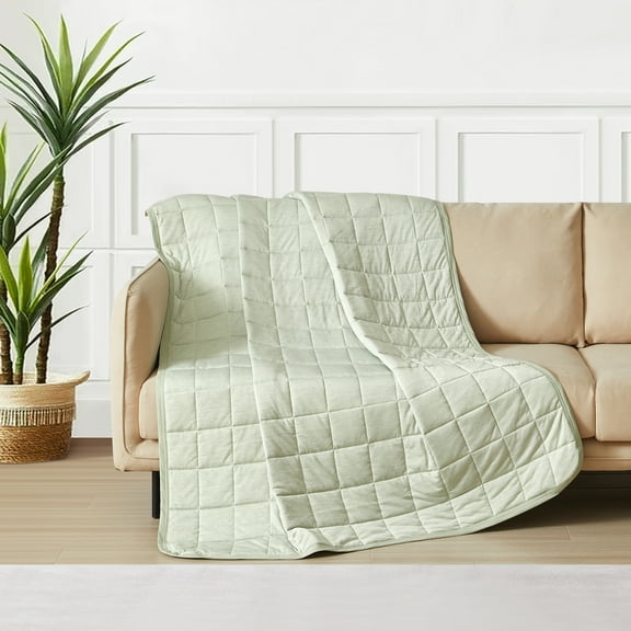 Essential Cooling Throw for All Seasons, Green, 50" x 60"