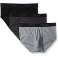 thumbnail image 1 of Essential Cotton 3 Pack Contour Pouch Brief-3102030303-Large-Black / Heather Grey / Charcoal Heather, 1 of 1