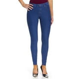 Leggings Denim HUE Essential Curvy Fit - Con Tasche E Finta Patta, Donna - 3