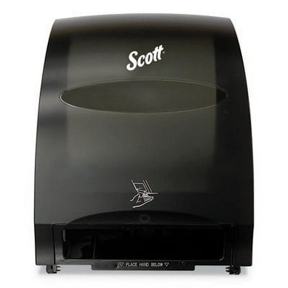 Essential 12.7 in. x 9.57 in. x 15.76 in. Electronic Hard Roll Towel Dispenser - Black (1/Carton)