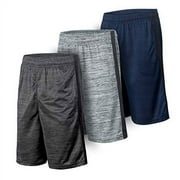Essential Elemen's 3 or 5 Pack: Men's Active Quick-Dry Lightweight Workout Gym Basketball Shorts with Pockets (XX-Large, 3 Pack/Set A)