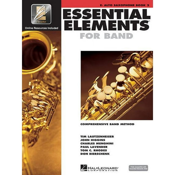 Essential Elements 2000 Comprehensive Ba Essential Elements for Band - Eb Alto Saxophone Book 2 with Eei Comprehensive Band Method and Online Music Learning Hal , Book 02, (Paperback)