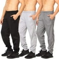 thumbnail image 1 of Essential Elements 3 Pack: Men's Active Performance Lounge Casual Tech Fleece Sweatpants XX-Large, Set A, 1 of 7