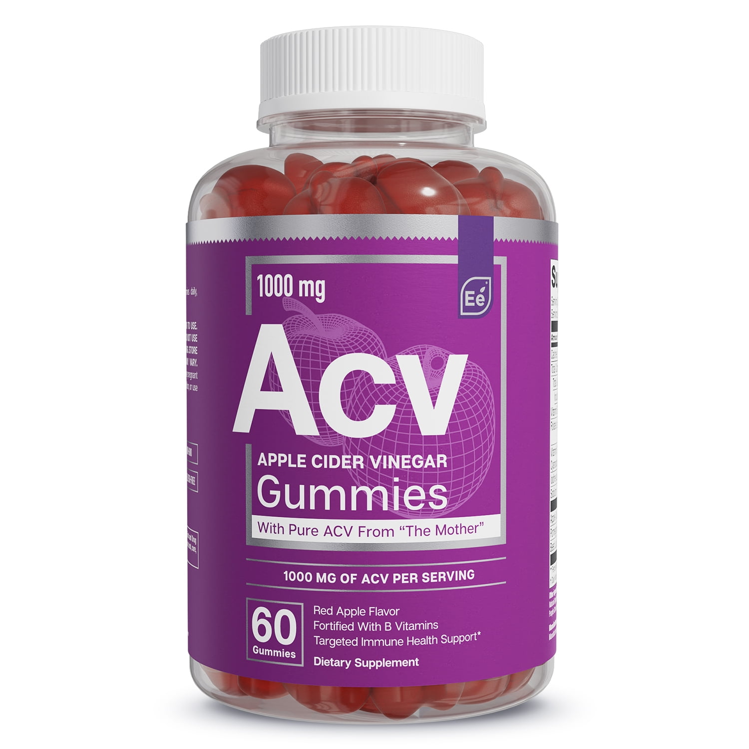 Essential Elements Apple Cider Vinegar Gummies Dietary Supplement, 60 Count