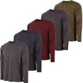 thumbnail image 1 of Essential Elements Boys Active Shirt - Quick-Dry Athletic Workout Training Stretch Crew Neck Long Sleeve Top 5 Pack, 1 of 7