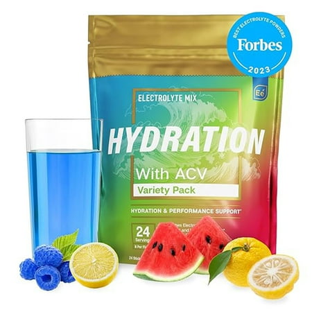 Essential Elements Hydration Electrolyte Powder, 24 Variety Stick Packs
