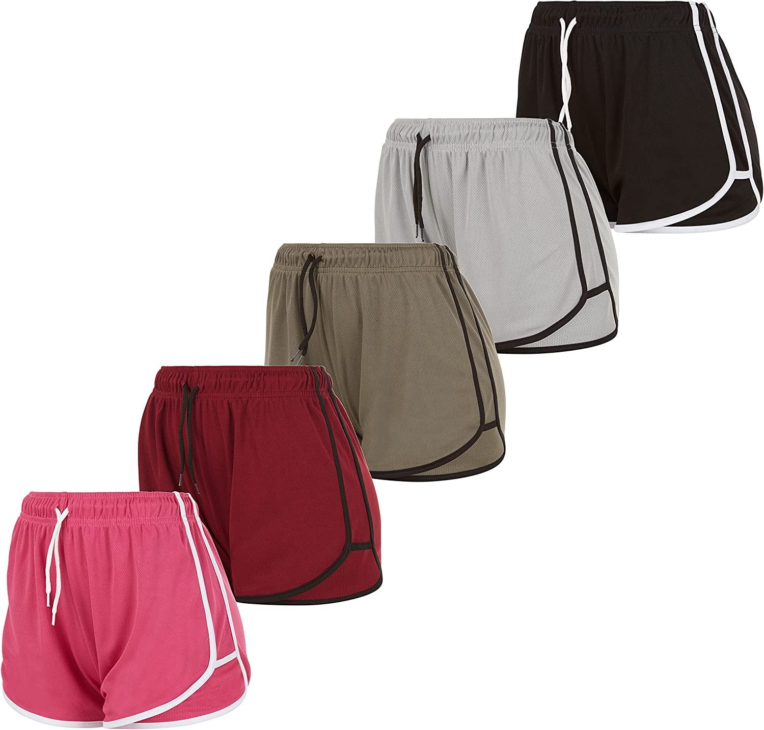 Essential Elements Womens Active Shorts Drawstring Gym Shorts for