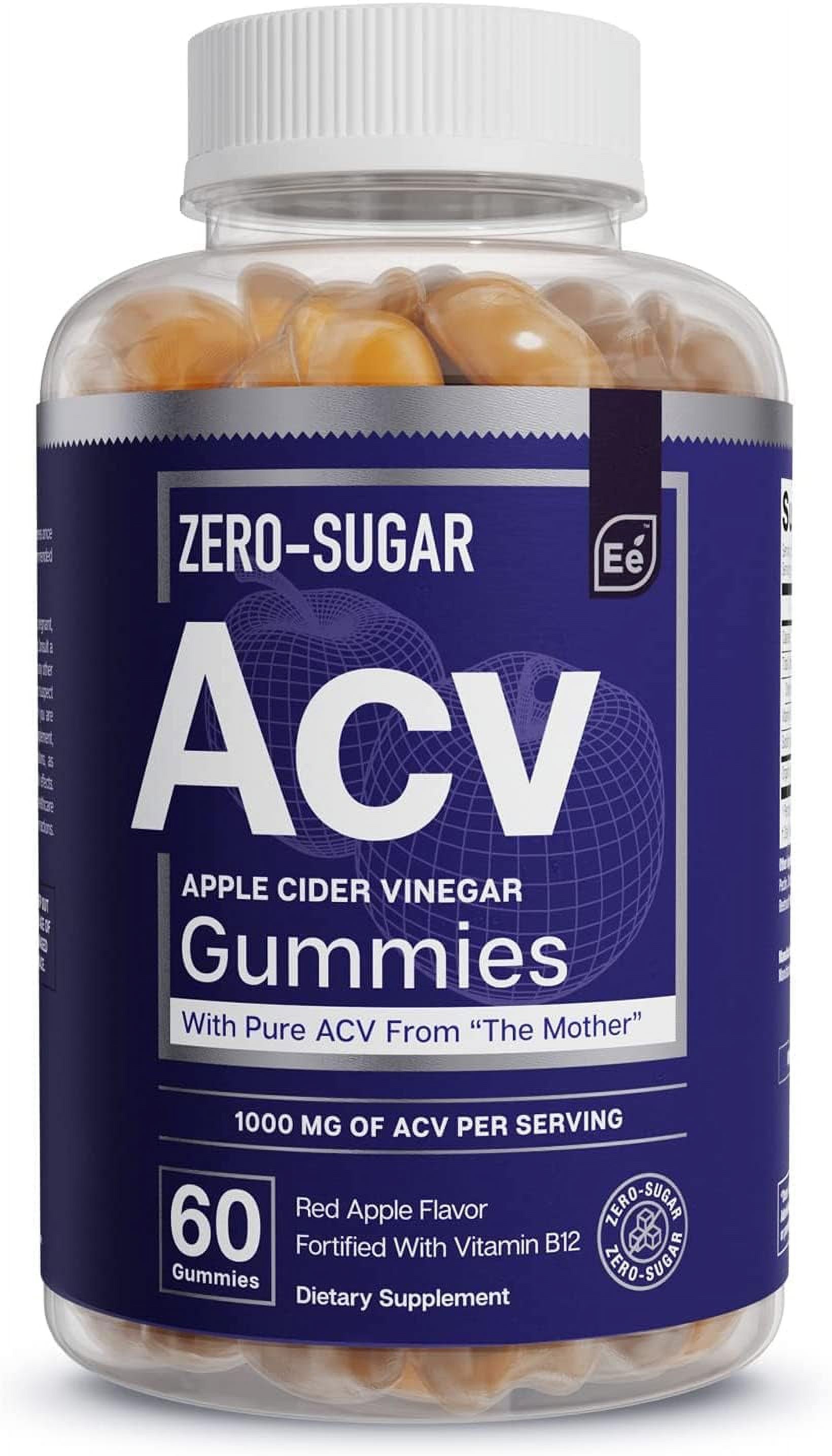 Essential Elements ZeroSugar ACV Apple Cider Vinegar Gummies from “The