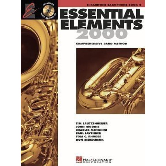 Pre-Owned Essential Elements for Band Book 2 with Eei Baritone Saxophone Method Book Concert Band Sheet Music and Online Audio Hal Leonard Beginner and Intermed (Paperback) 0634012932 9780634012938
