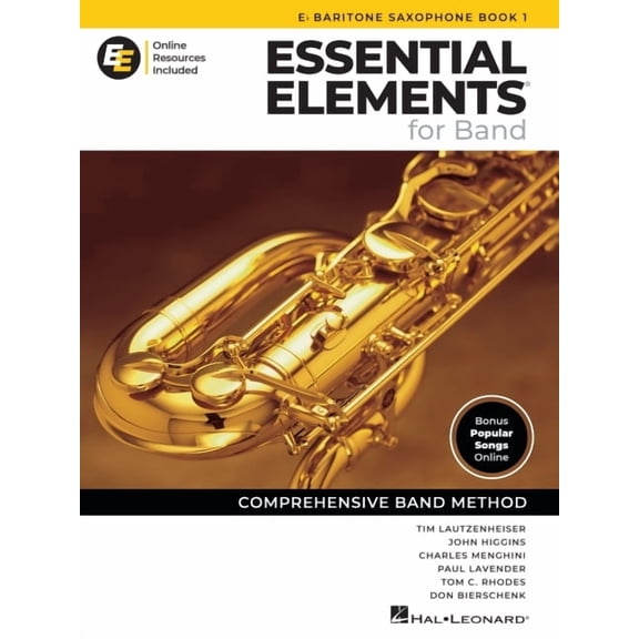 Essential Elements for Band Eb Baritone Saxophone Book 1 with Eei Online Resources Baritone Sax Method Songbook and Shee, (Paperback)