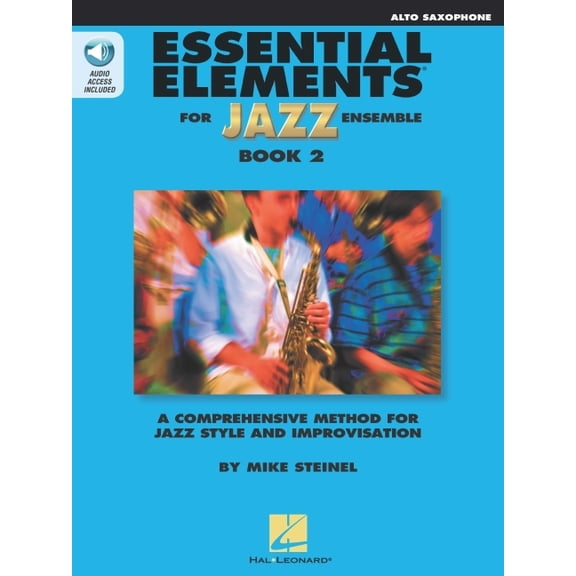Essential Elements for Jazz Ensemble - Book 2 - Eb Alto Saxophone (Book/Online Audio), (Paperback)