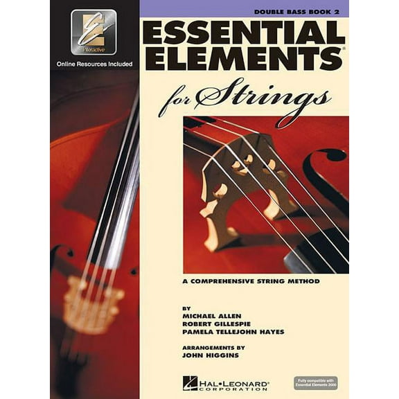 Essential Elements for Strings Book 2 Double Bass Method with Eei Beginner to Intermediate Bas, (Paperback)