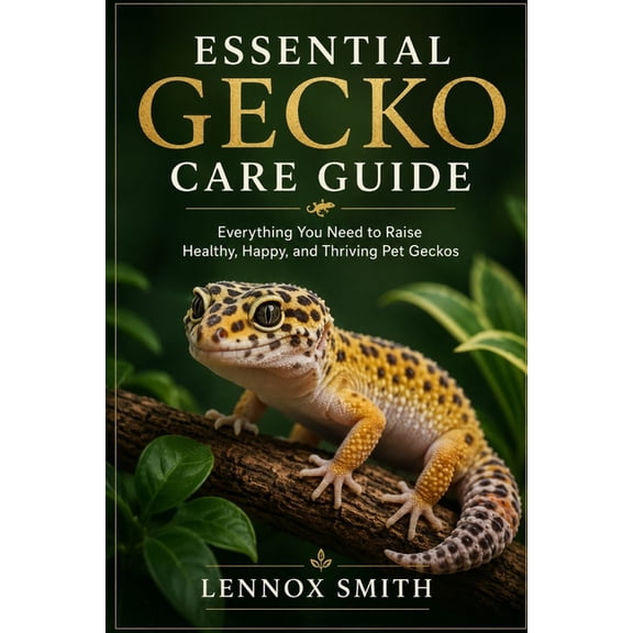 Essential Gecko Care Guide: Everything You Need to Raise Healthy, Happy, and Thriving Pet Geckos, (Paperback)