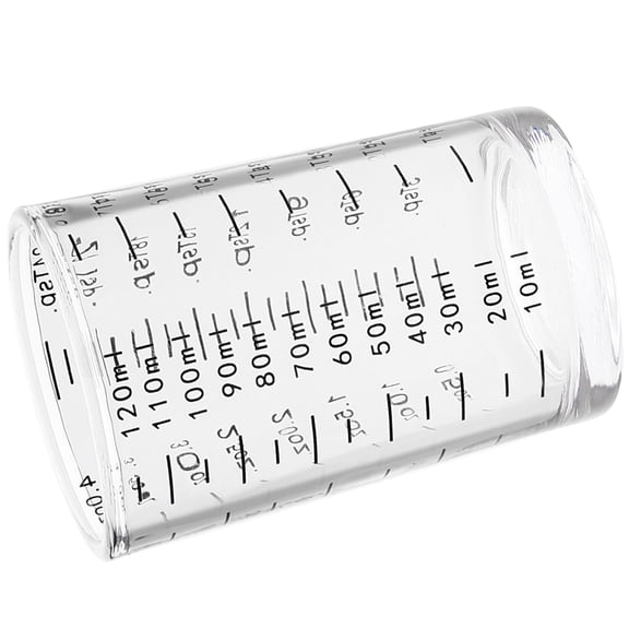 Essential Glass Measuring Cup Heat Resistant Glass Shot Measure Cup Baking Tool for Professional Bartending
