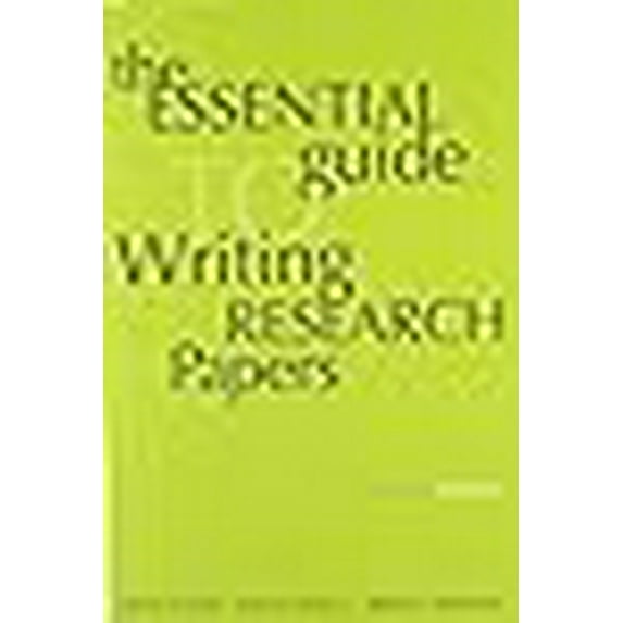 Pre-Owned Essential Guide to Writing Research Papers, Canadian Edition (Paperback) 0321115139 9780321115133