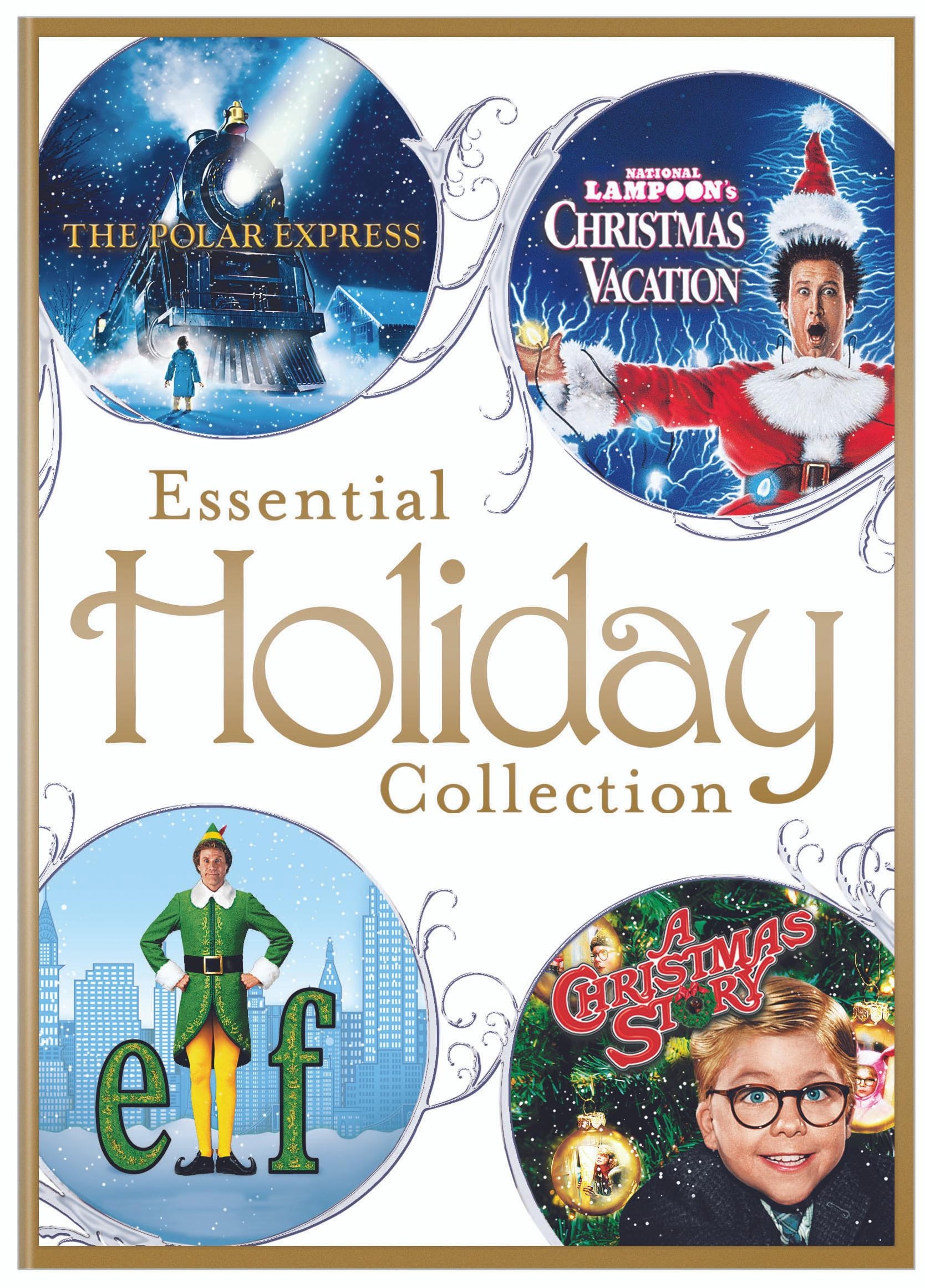 Essential Holiday 4-Film Collection (National Lampoon's Christmas Vacation / A Christmas Story / Elf / Polar Express) (DVD), Holiday, Warner Bros.