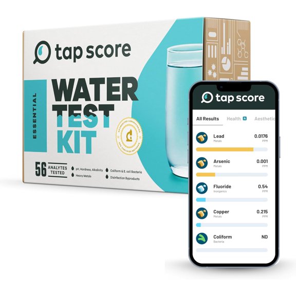 Essential Home Water for Drinking Water | Tests for 50+ Parameters Like Lead, Bacteria, and Heavy Metals | EPA Certified Well or Tap Water Test