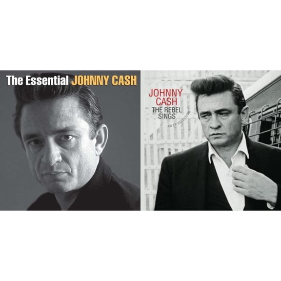 Rebel Sings (Crystal Clear & Solid Silver LP Vinyl) & Essential Johnny Cash