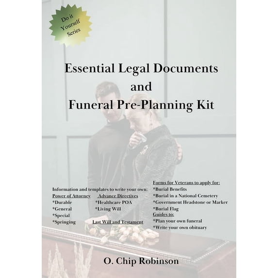 Essential Legal Documents and Funeral Pre-Planning Kit, (Paperback ...
