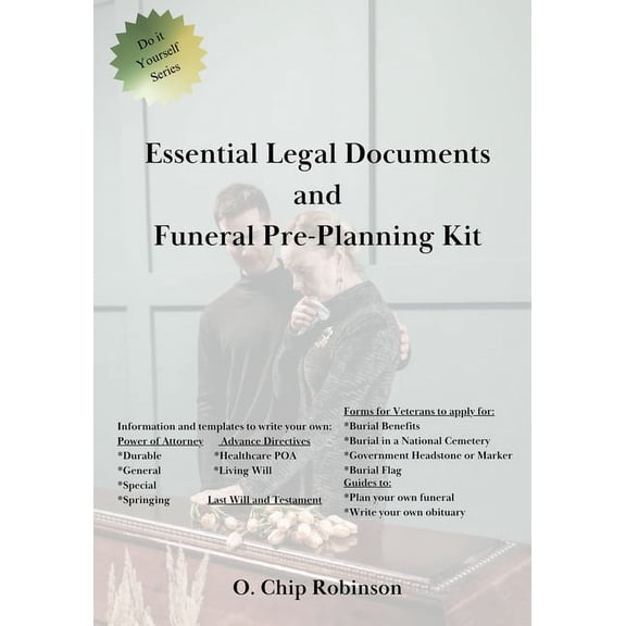Essential Legal Documents and Funeral Pre-Planning Kit, (Paperback)