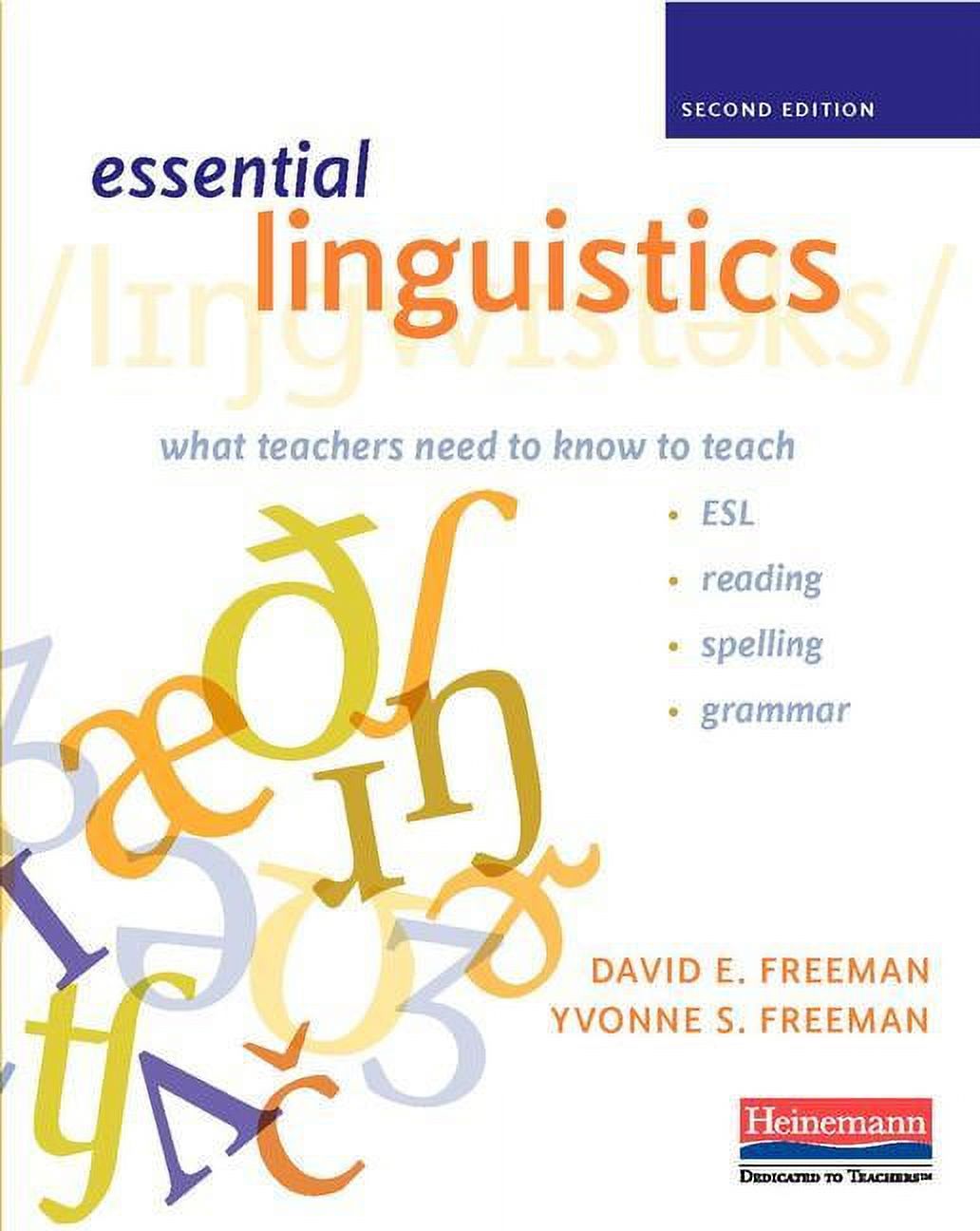 Linguistics,　to　Spelling,　Edition:　What　Reading,　(Paperback)　Teach　Know　Essential　Need　to　Teachers　Second　Grammar　Esl,　and