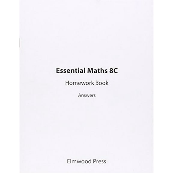 Essential Maths 8c Homework Book Answers